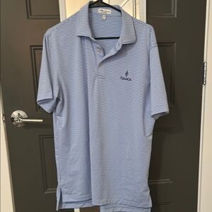 Peter Millar Blue Polo Shirt Classic Style